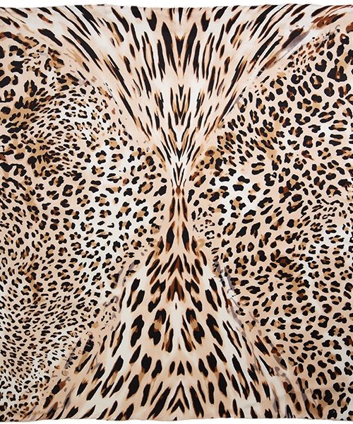 Leopard #5 Charmeuse Silk Scarf