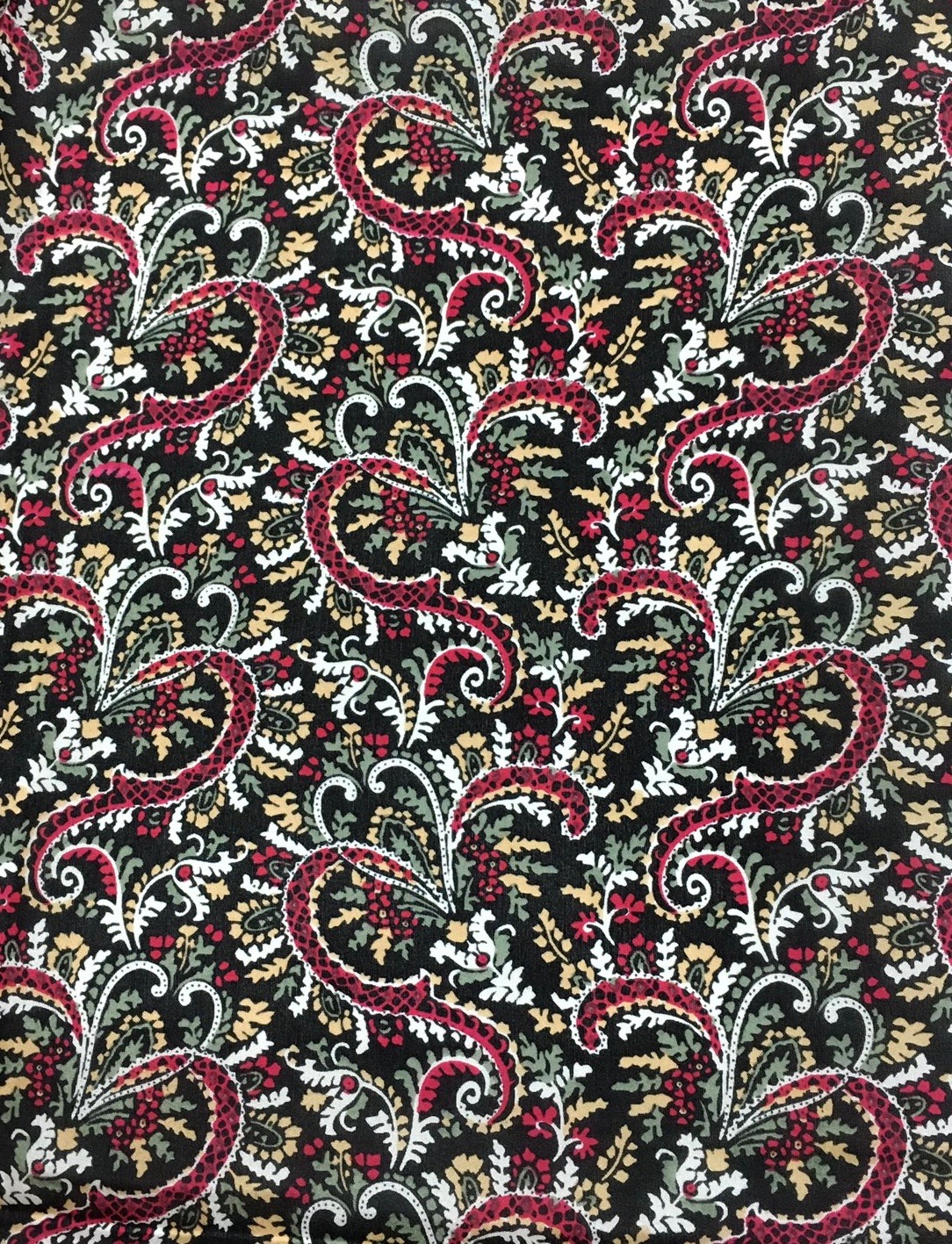 Black #9 Black # 9 Frontier Calico Silk Scarf - Image 1
