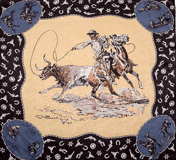 CM Russel Tan 2 CM Russel Tan Limited Edition Silk Scarf - Image 1