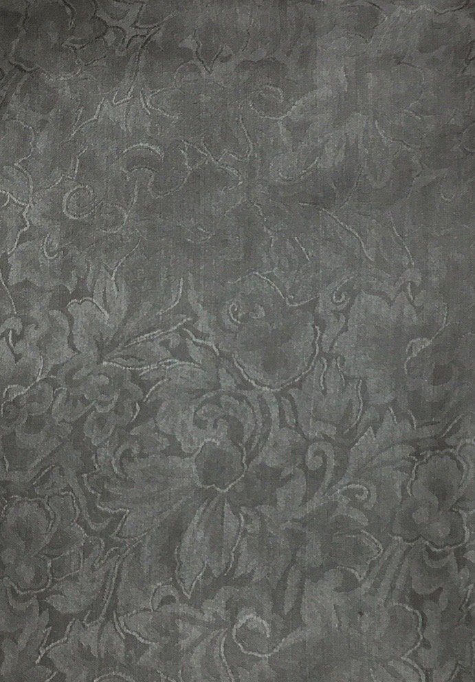 Charcoal Charcoal Jacquard Silk Scarf - Image 1
