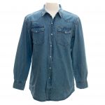 Denim Stonewashed Western Shirt - Image 3