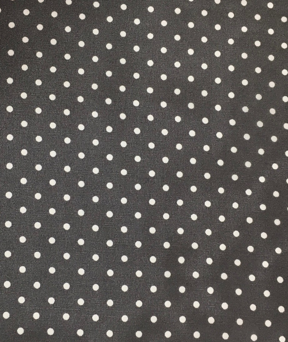IMG_6077 Charcoal Cowboy Polka Dot Silk Scarf - Image 1
