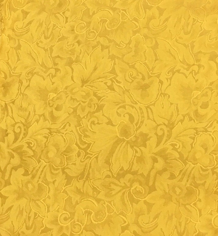 IMG_6078 Yellow Jacquard Silk Scarf - Image 1