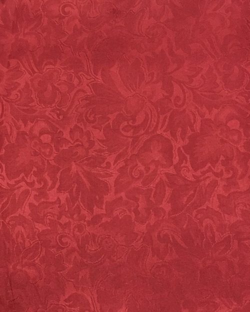 Red Jacquard Silk Scarf