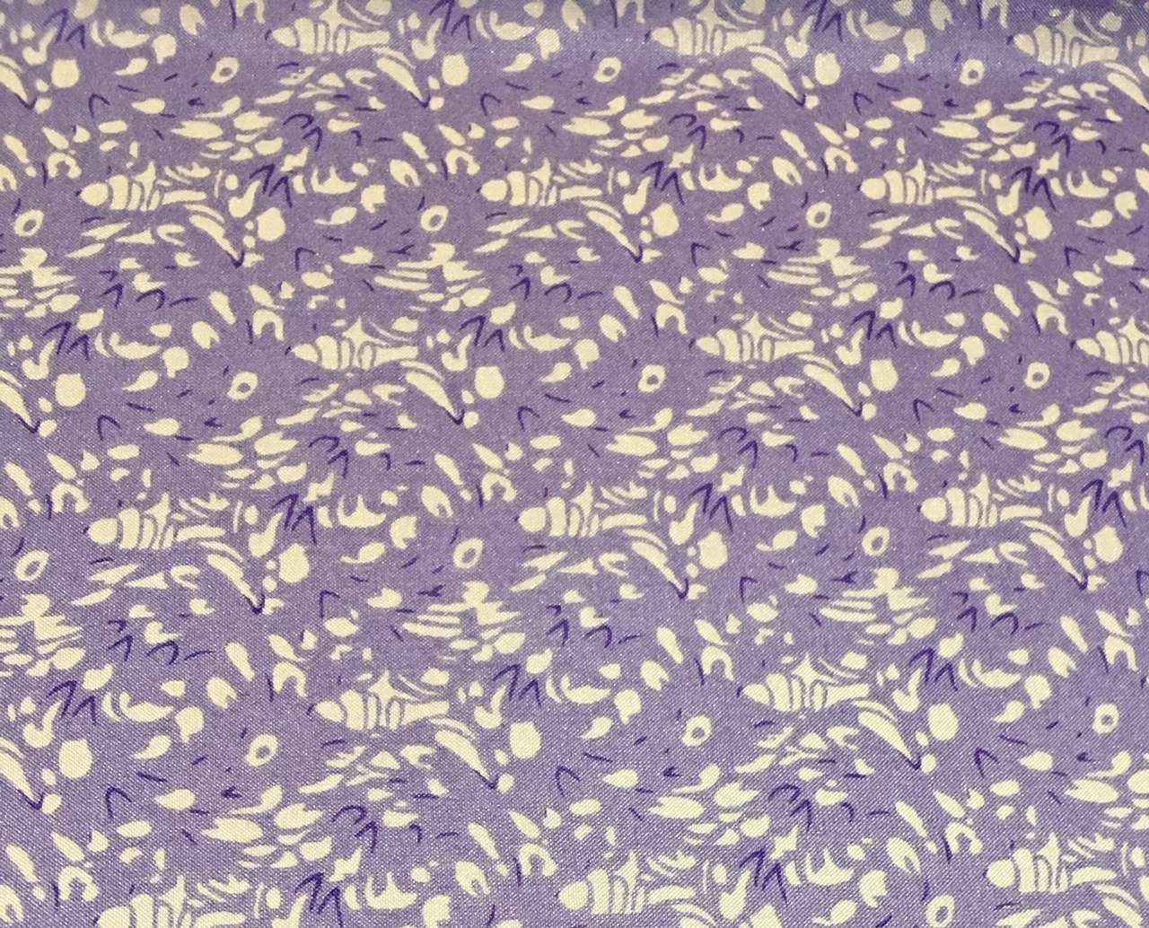 Lavendar #5 Lavender #5 Frontier Calico Silk Scarf - Image 1