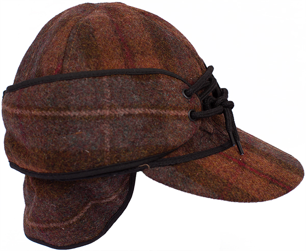 MACKENZIE Tan Plaid Flaps2 copy Mackenzie Wool Hat - Image 1