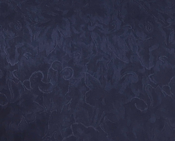 Navy Navy Jacquard Silk Scarf - Image 1