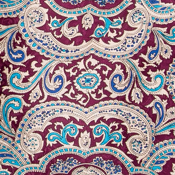 Paisley Red & Gold Red and Gold Paisley Jacquard Silk Scarf - Image 1