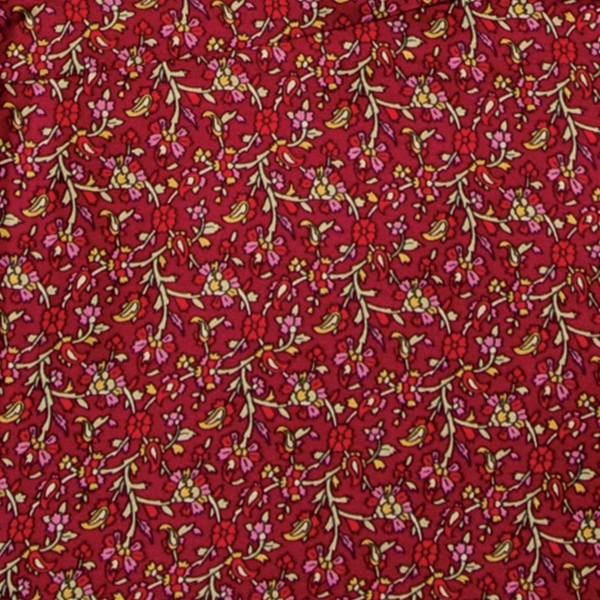 SS1 Burgundy #1 Satin Silk Scarf - Image 1