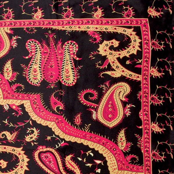 SS2 Red #2 Satin Silk Scarf - Image 1
