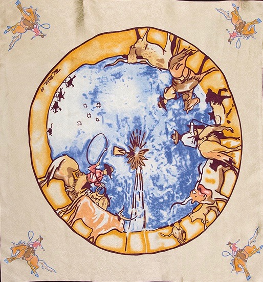 Windmill Ivory 2 Ivory Windmill Limited Edition Silk Scarf - Image 1