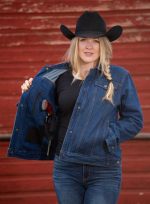 Women’s Denim Concealed Carry Jacket - Image 2