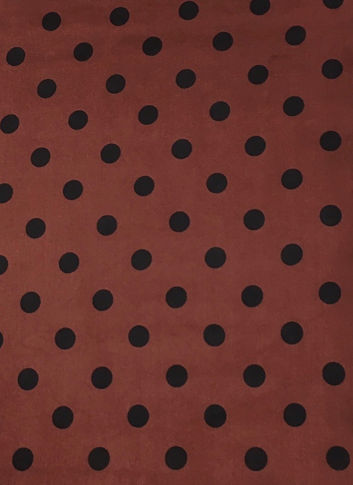 Wine Jumbo Wine Cowboy Jumbo Polka Dot Silk Scarf - Image 1