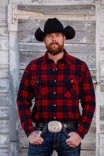 Men's Wool Shirt - Snap Front