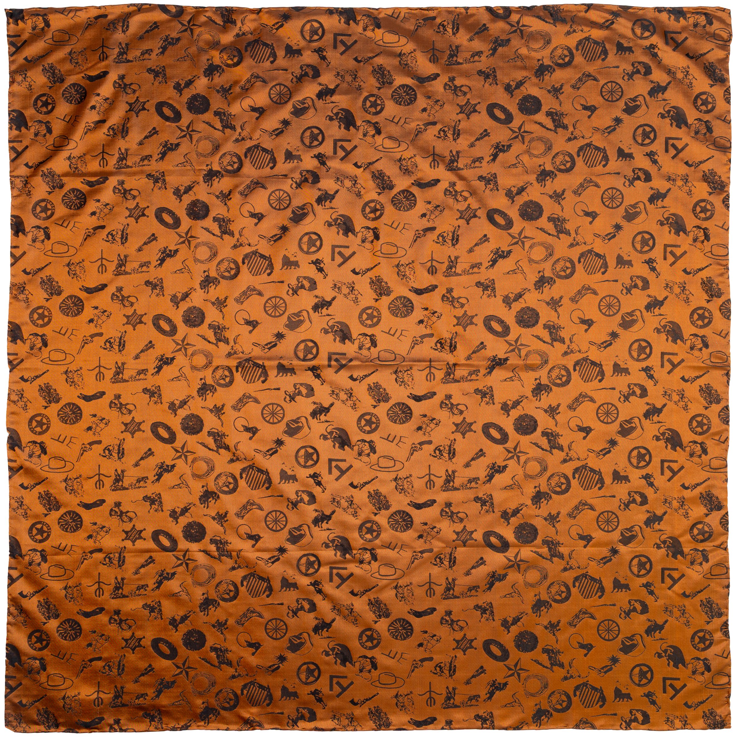 RustBaroqueCowboyLogoScarfFront Cowboy Baroque Rust - Image 1