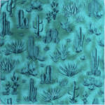 Cactus Southwest #14 Silk Scarf - Image 2