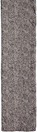 Long Baroque Silk Wild Rag Ash