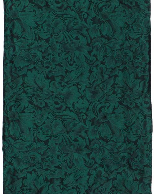 Long Baroque Silk Wild Rag Basil