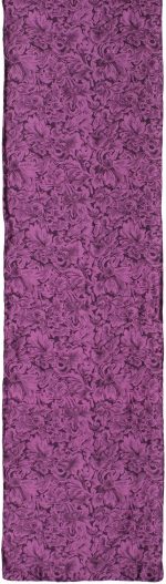 Long Baroque Silk Wild Rag Blackberry