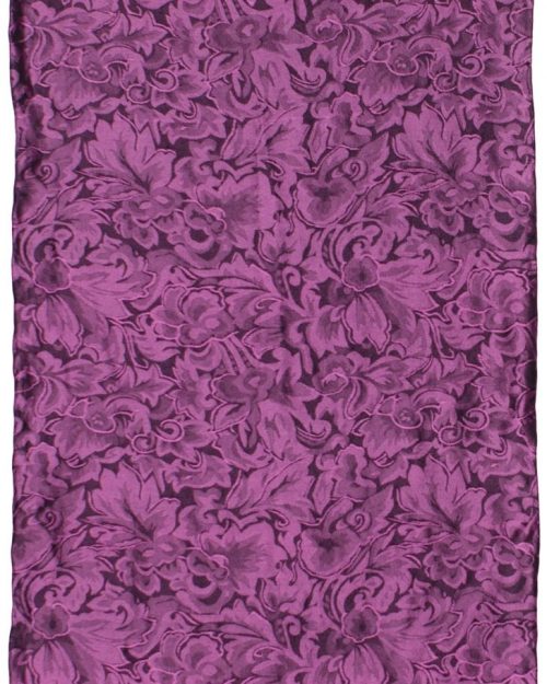 Long Baroque Silk Wild Rag Blackberry