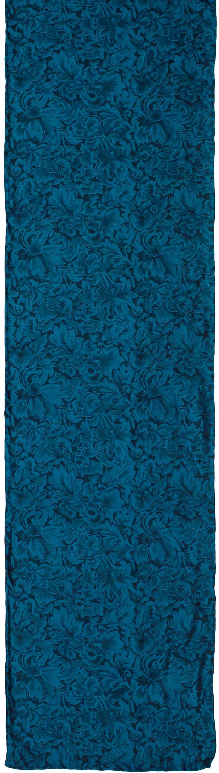 Cobalt Baroque Long Baroque Silk Wild Rag Cobalt - Image 1