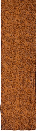 Long Baroque Silk Wild Rag Rust