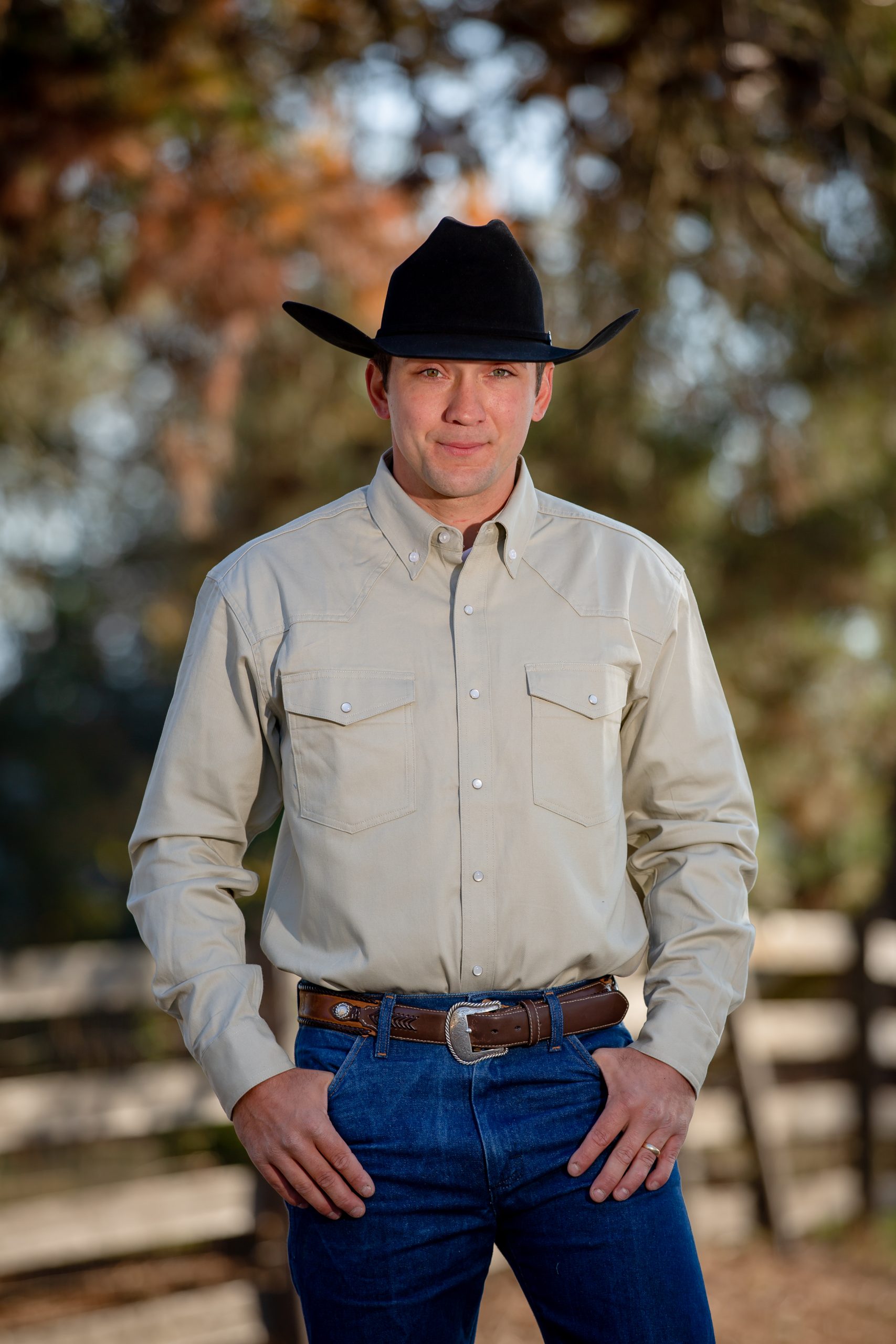 Bisque Twill Shirt2 Twill Western Shirt (With Pearl Snaps) - Image 1
