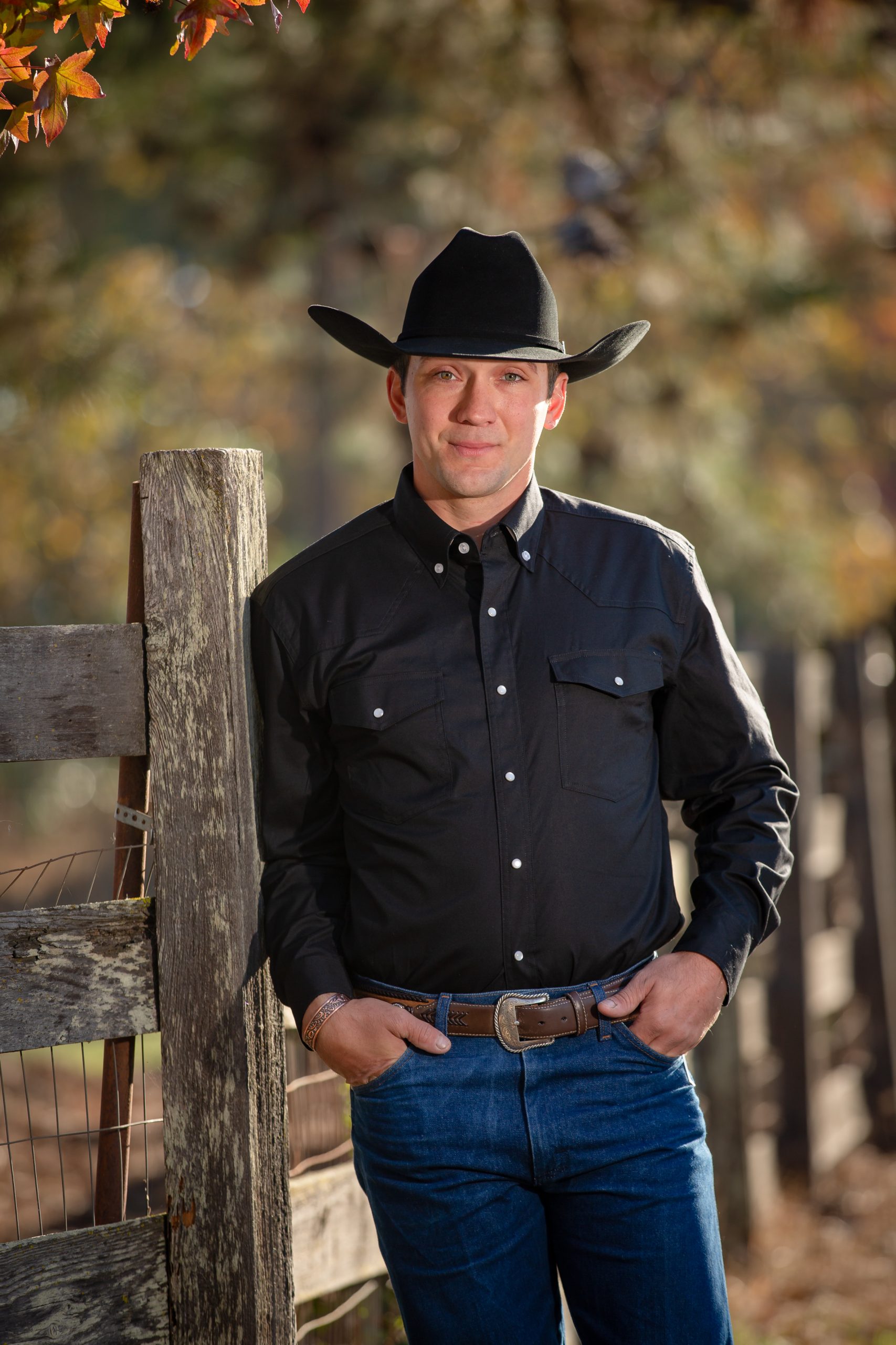 Black Oxford Shirt1 Oxford Western Shirt (With Pearl Snaps) - Image 1
