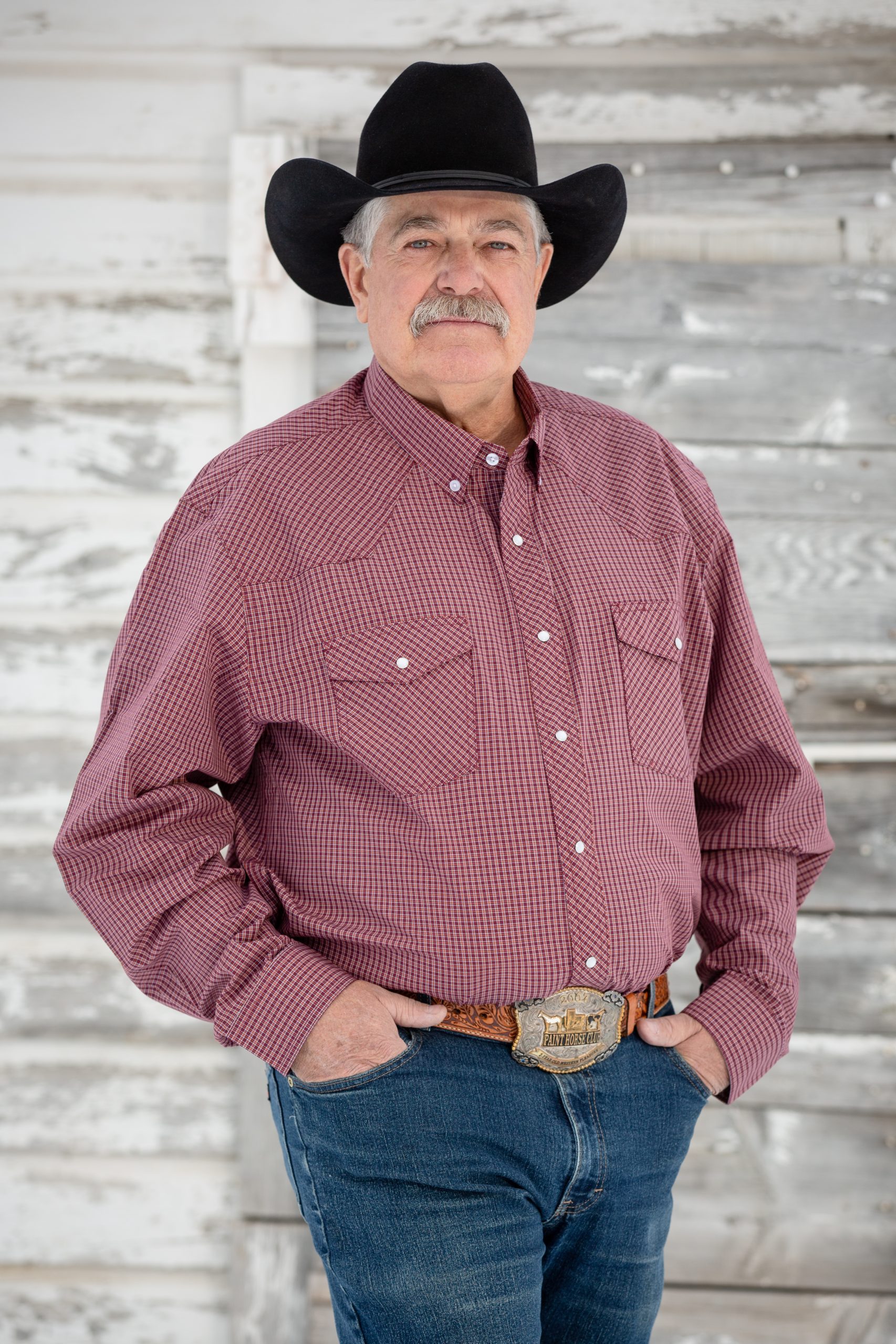 Western Print Shirt #14 Red:Rust Plaid Western Shirt #14 Red and Rust - Image 1