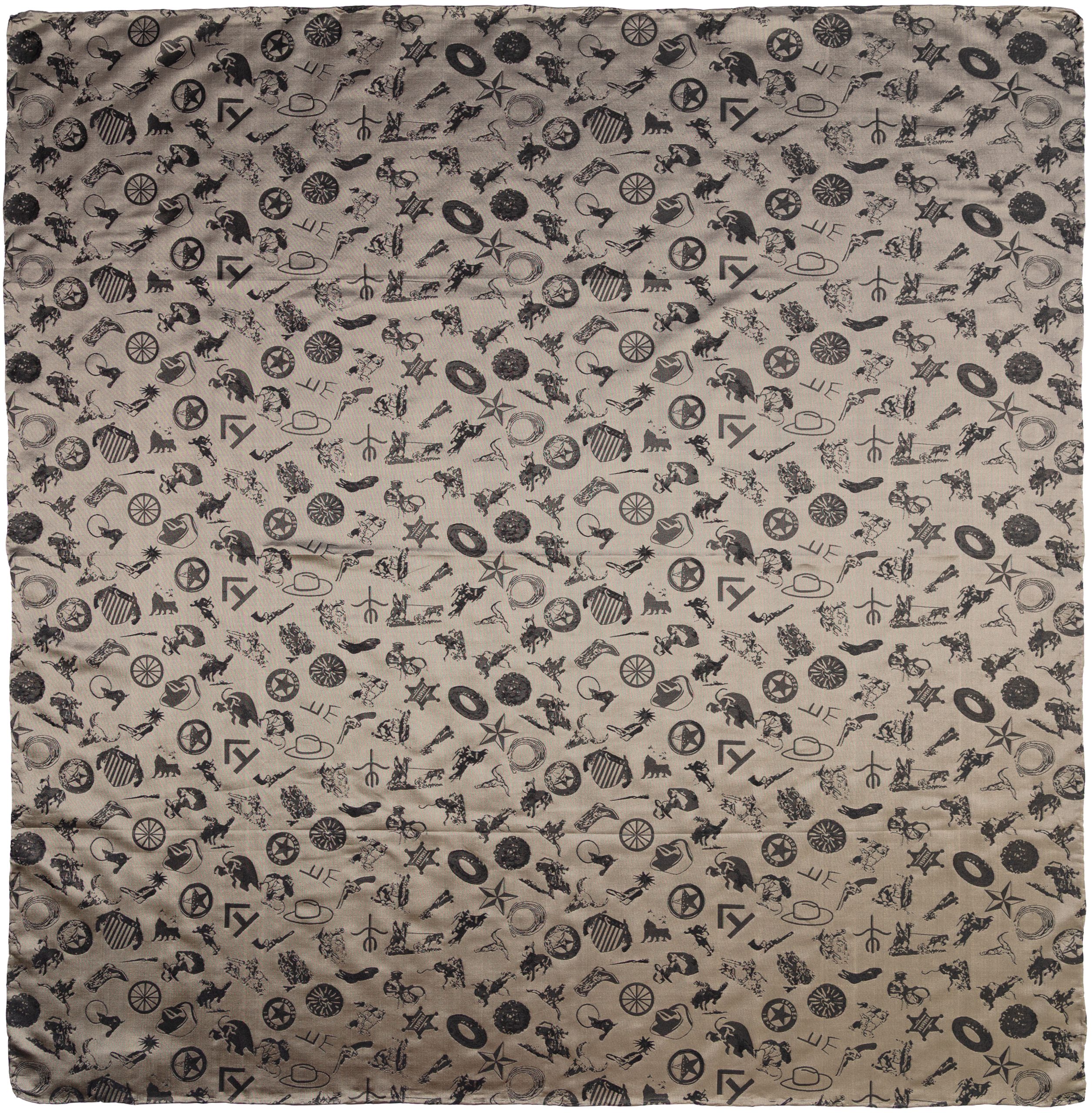 AshBaroqueCowboyLogoScarfFront Cowboy Baroque Ash - Image 1